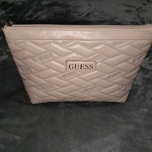 NEW WITH TAG! Guess Quilted Taupe Briella Travel Bag